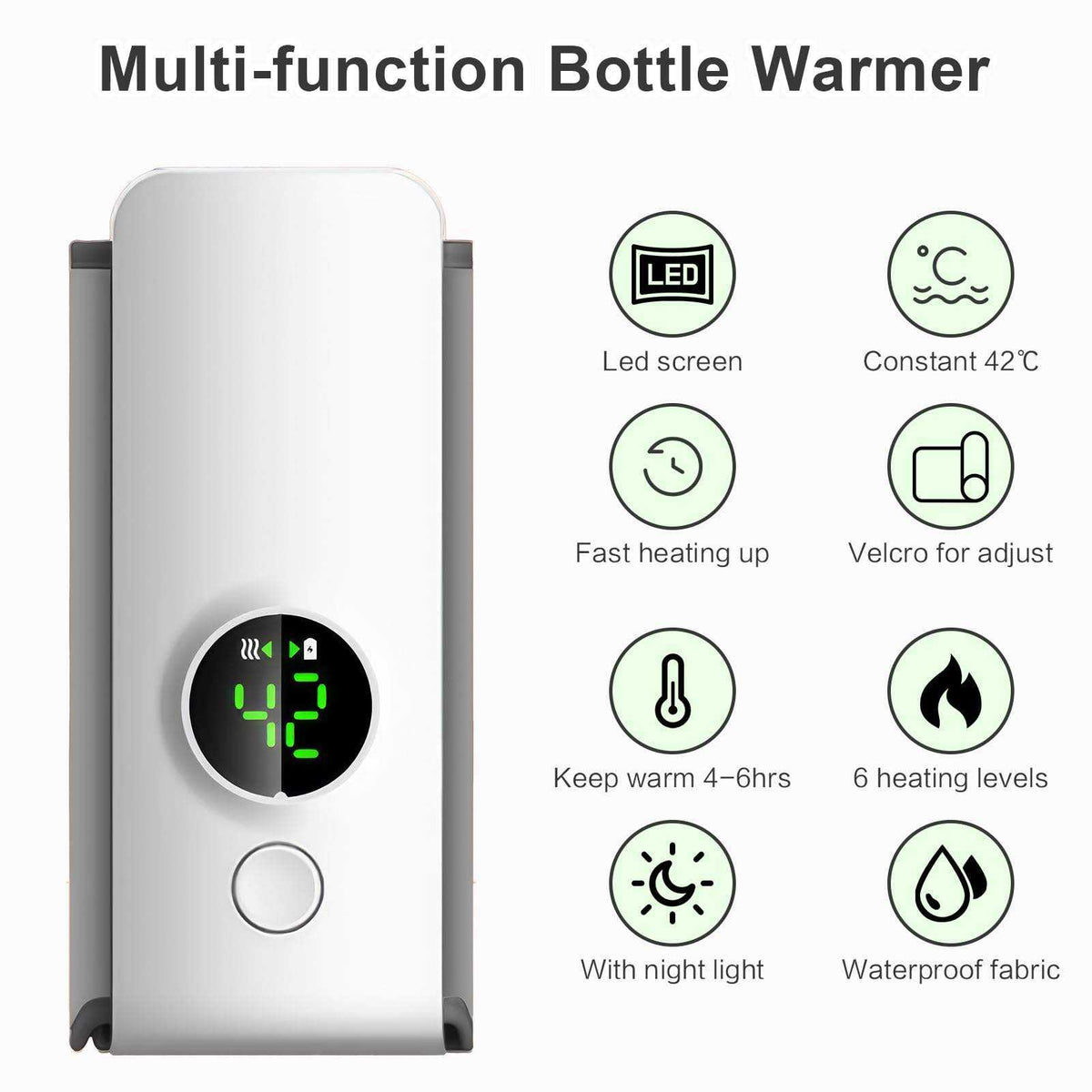 Portable Bottle Keep Warm USB Travel Milk Heat Keeper Baby Bottle Keep Warmer for Car Travel